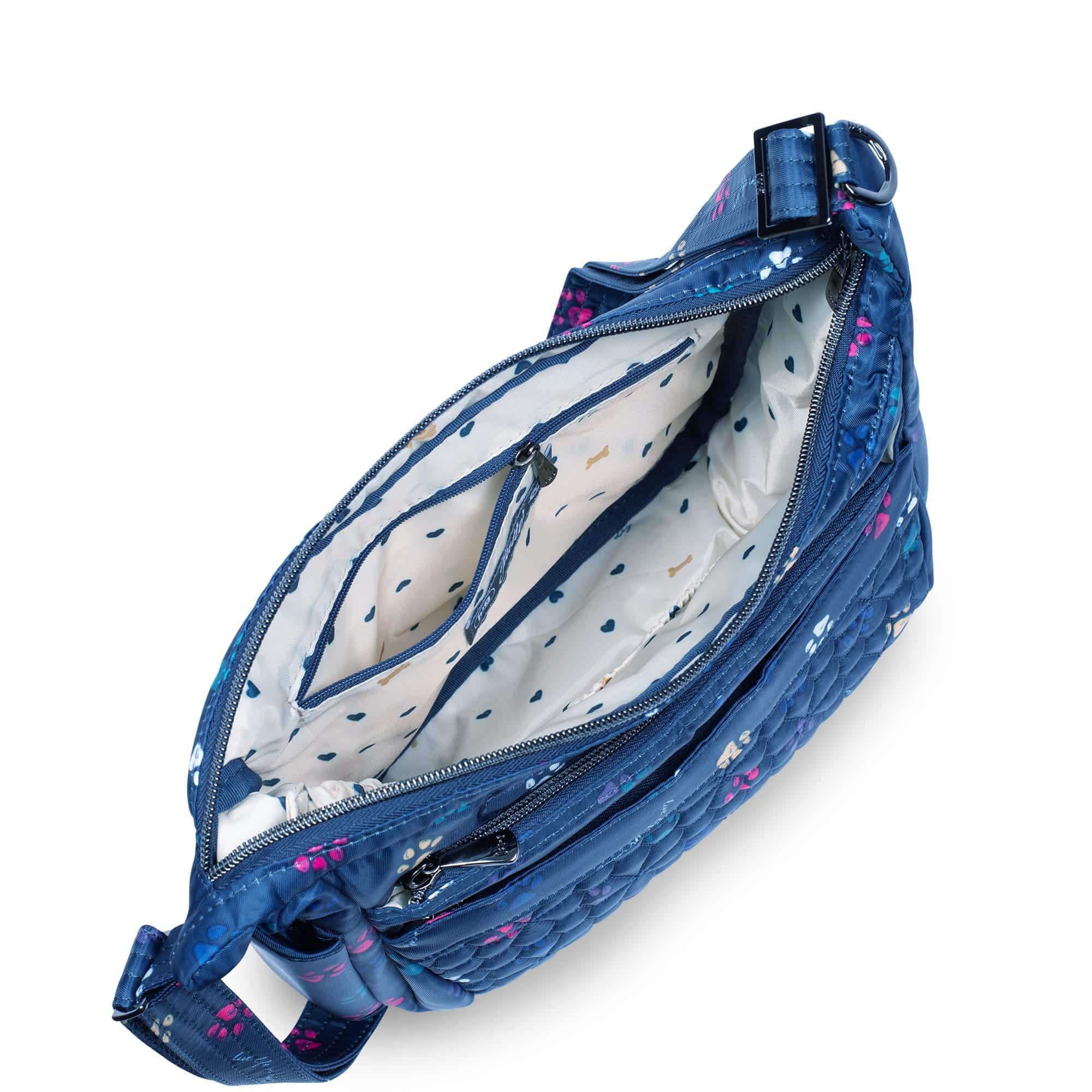 Flutter SE Crossbody Bag - PAWS NAVY - FlutterSE_PawsNavy_05